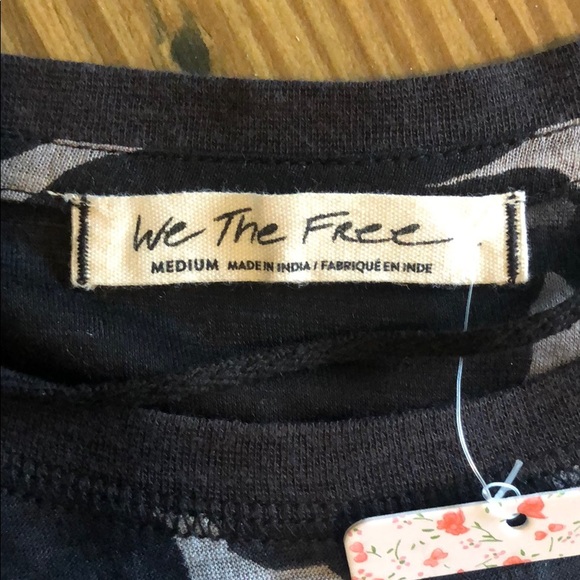 We The Free Maybelle T-Shirt Black Combo Camo Ships Same Day - Picture 5 of 8